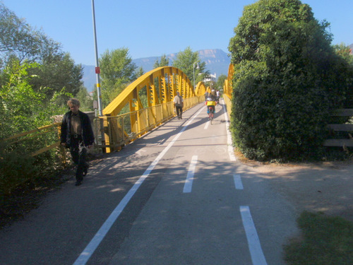 Paralleling the Adige River, South of Bozen/Bolzano.